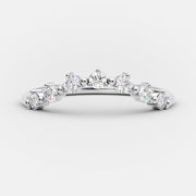 0.15CT Round Cut Lab Grown Wedding Band Gift For Her Mapple Gems